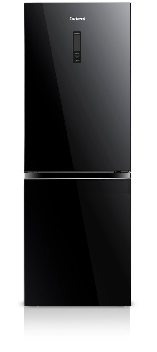 Frigorífico Combi Corbero CCHGL185NFN, 185X60, E, NoFrost 323L Cristal Negro