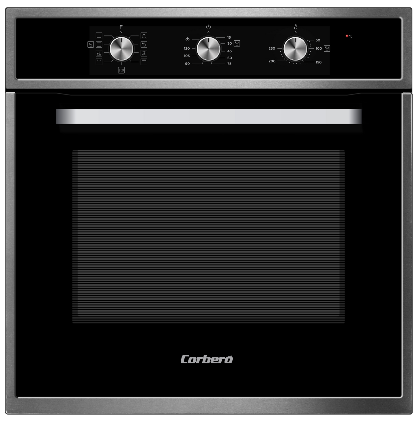 Horno Corbero CCHM703X, Multifunción.8, 65L, A, Negro cristal