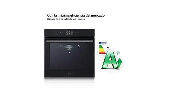 Horno LG WSED7666M, Multifunción, 76L, A++, Negro, Vapor