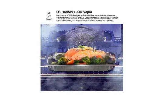 Horno LG WSED7666M, Multifunción, 76L, A++, Negro, Vapor