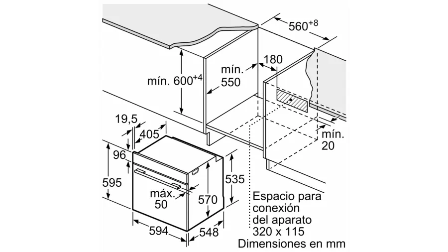 Horno multifunción - SIEMENS HB514AER0, Integrable, Adaptador de corriente/acumulador, Esmalte fácil de limpiar, 71 l, 59,40 cm, Acero Inoxidable