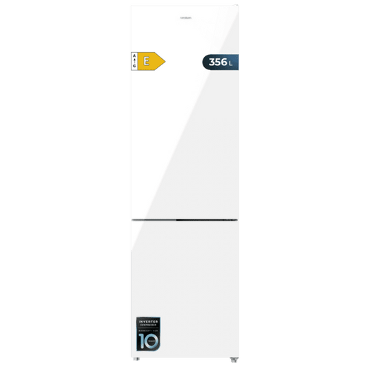 DAEWOO INOX NO FROST COMBI REFRIGERATOR