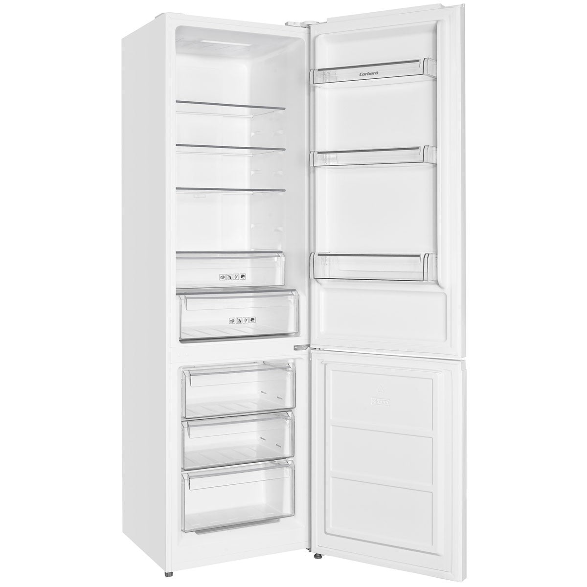 FRIFORIFICO COMBI CORBERO CCH200536NFW, Blanco, 201 cm, No Frost, D