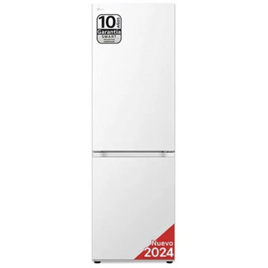 LG GBV5140CSW Combi Refrigerator, No Frost, 186 cm, 344 L, 5 Drawers, C Efficiency - White 